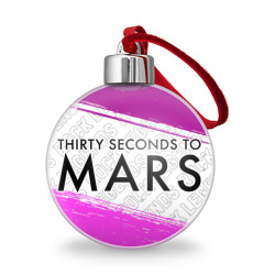 Ёлочный шар Thirty Seconds to Mars rock Legends: надпись и символ