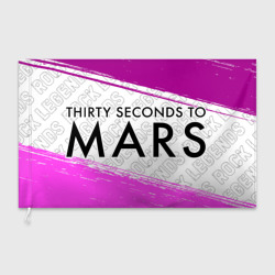 Флаг 3D Thirty Seconds to Mars rock Legends: надпись и символ