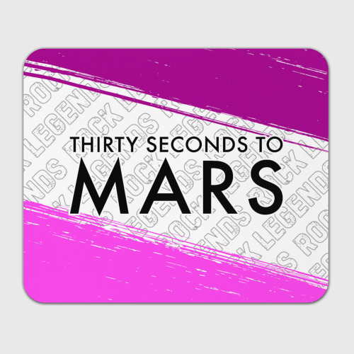 Прямоугольный коврик для мышки Thirty Seconds to Mars rock Legends: надпись и символ