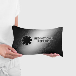 Подушка 3D антистресс Red Hot Chili Peppers glitch на светлом фоне: надпись и символ - фото 2