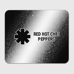 Прямоугольный коврик для мышки Red Hot Chili Peppers glitch на светлом фоне: надпись и символ