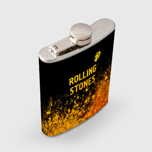 Фляга Rolling Stones - gold gradient: символ сверху - фото 2