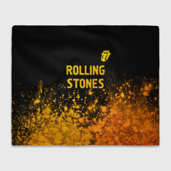 Плед 3D Rolling Stones - gold gradient: символ сверху
