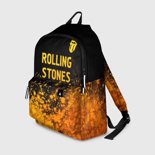 Рюкзак 3D Rolling Stones - gold gradient: символ сверху