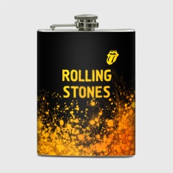 Фляга Rolling Stones - gold gradient: символ сверху