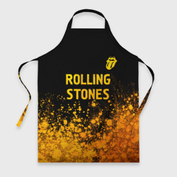 Фартук 3D Rolling Stones - gold gradient: символ сверху