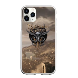 Чехол для iPhone 11 Pro Max матовый Baldurs Gate 3 Logo