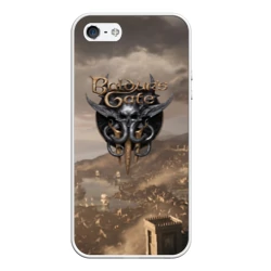 Чехол для iPhone 5/5S матовый Baldurs Gate 3 Logo