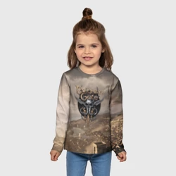 Детский лонгслив 3D Baldurs Gate 3 Logo - фото 2