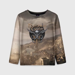 Детский лонгслив 3D Baldurs Gate 3 Logo