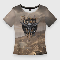 Женская футболка 3D Slim Baldurs Gate 3 Logo