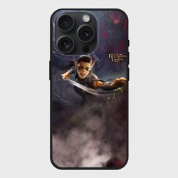 Чехол силиконовый для Apple iPhone 15 Pro матовый Baldurs gate 3 Лаэзель