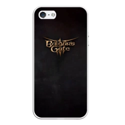 Чехол для iPhone 5/5S матовый Logo Baldurs Gate 3