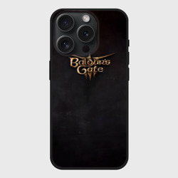 Чехол силиконовый для Apple iPhone 15 Pro матовый Logo Baldurs Gate 3
