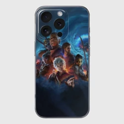 Чехол для iPhone 16 Pro Max силиконовый с защитой камеры Baldurs gate 3