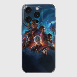 Чехол для iPhone 15 Pro Max силиконовый с защитой камеры Baldurs gate 3