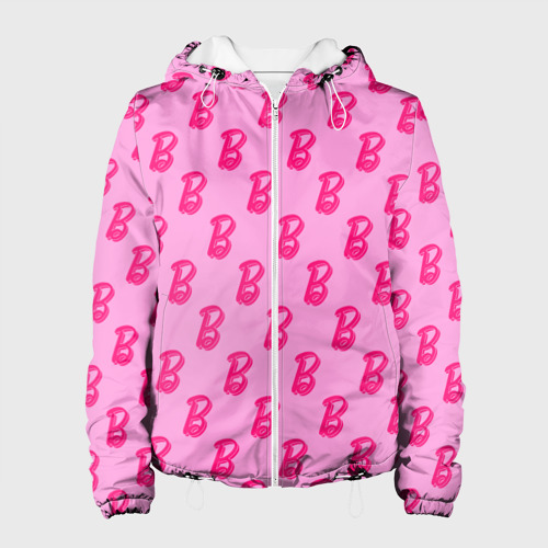 Женская куртка 3D с принтом Барби Фильм Текстура, вид спереди #2