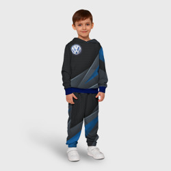 Детский костюм с толстовкой 3D Фольцваген - синяя броня - фото 2