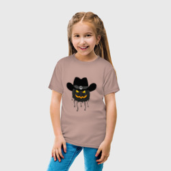 Детская футболка хлопок Стильный фонарь Джек Тыква на Хеллоуин - фото 2