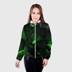 Женская куртка 3D Токсичная абстрактность - фото 2
