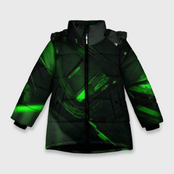 Зимняя куртка для девочек 3D Токсичная абстрактность