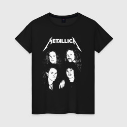 Женская футболка хлопок Metallica band