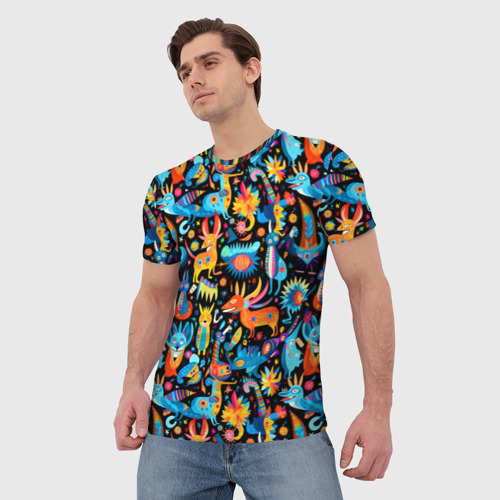 Мужская футболка 3D Космические чудики, цвет 3D печать - фото 3