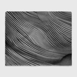 Плед 3D Черно-белые полосы абстракция