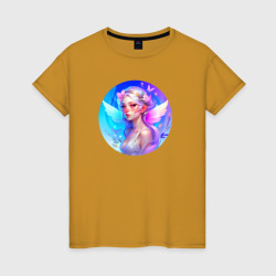 Женская футболка хлопок Милая фея - нейросеть