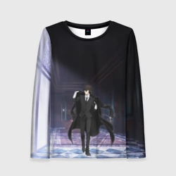 Женский лонгслив 3D Дазай - Великий из бродячих псов