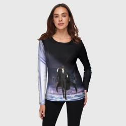 Женский лонгслив 3D Дазай - Великий из бродячих псов - фото 2