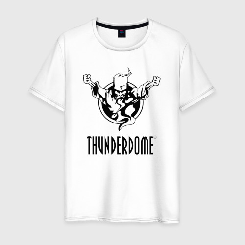 Мужская футболка хлопок Thunderdome v.2, цвет белый