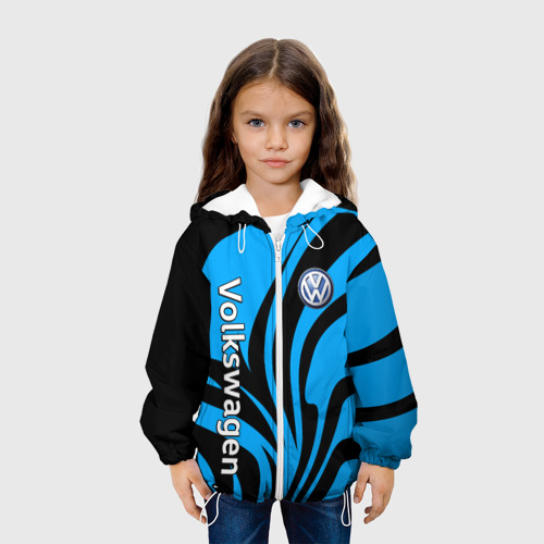 Детская куртка 3D Фольцваген - спокойный синий, цвет белый - фото 4