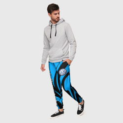 Мужские брюки 3D Фольцваген - спокойный синий - фото 2