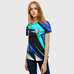Женская футболка 3D Фольцваген - sport uniform - фото 2