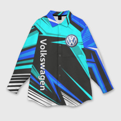 Мужская рубашка oversize 3D Фольцваген - sport uniform