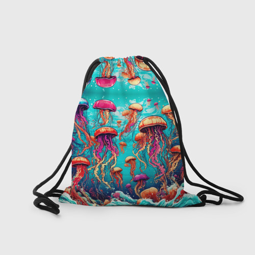 Рюкзак-мешок 3D Медуза в стиле арт - фото 2