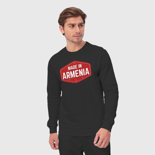 Мужской костюм хлопок Made in Armenia, цвет черный - фото 5