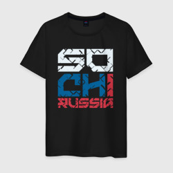 Россия Сочи – Мужская футболка хлопок с принтом купить со скидкой в -20%
