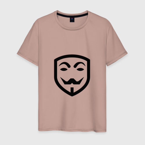 Мужская футболка хлопок Haker, цвет пыльно-розовый