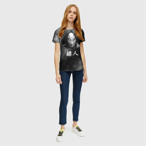 Женская футболка 3D с принтом Клинки хранителей Чжишилан, вид сбоку #3