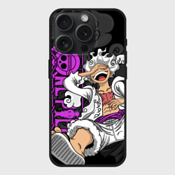 Чехол силиконовый для Apple iPhone 15 Pro матовый One piece - Gear 5 - purple