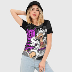 Женская футболка 3D Slim One piece - Gear 5 - purple - фото 2
