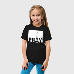 Детская футболка хлопок Молись за Париж - фото 2