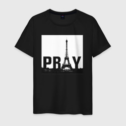 Мужская футболка хлопок Молись за Париж