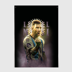Постер Лионель Месси сборная Аргентины ЧМ 2022