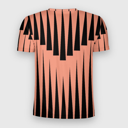 Мужская футболка 3D Slim Терракотовая строгая геометрия, цвет 3D печать - фото 2
