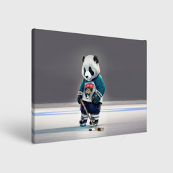 Холст прямоугольный Panda striker of the Florida Panthers