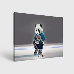 Холст прямоугольный Panda striker of the Florida Panthers