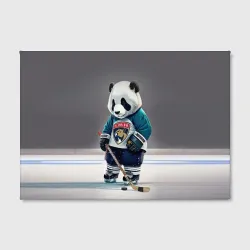Холст прямоугольный Panda striker of the Florida Panthers - фото 2